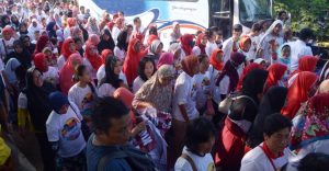 Ribuan Pedagang Pasar Dampingi Ketum KPP Hadiri Kampanye Akbar Jokowi-Ma’ruf Amin