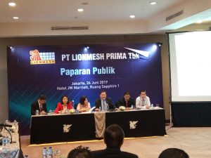 Laba Netto Rp2,89miliar, LIONMESH Prima Bagi Deviden Tunai Sebesar Rp 5 per Lembar Saham