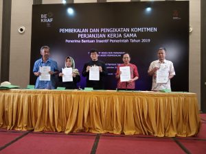 Bekraf Gelar Pembekalan dan Pengikatan Perjanjian Kerja Sama Penerima Bantuan Insentif Pemerintah Tahun 2019