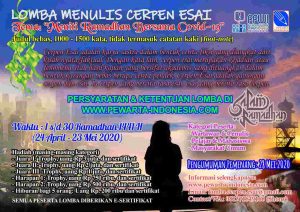 Semarakkan Ramadhan at Home, PPWI Selenggarakan Lomba Menulis Cerpen Esai