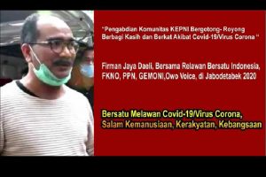 Pengabdian Komunitas Kepni Bergotongrorong Berbagi Kasih Dan Berkat Akibat Covid-19/Virus Corona