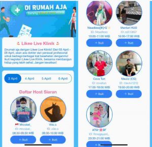 Supaya orang-orang tetap #Dirumahaja, Likee tawarkan konsultasi kesehatan online gratis lewat Likee Live Health Clinic