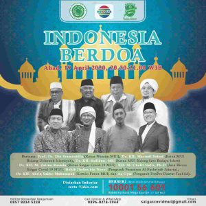 Gandeng Indosiar, Satgas Covid-19 MUI Gelar Indonesia Berdoa