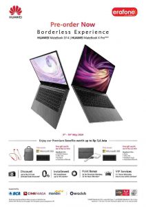 Erajaya Group dan Huawei Buka Pre-Order HUAWEI MateBook X Pro, MateBook D 14 dan MatePad Pro di Indonesia