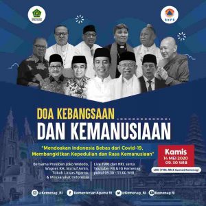 Hari Doa Sedunia, Pemerintah Gelar Doa Kebangsaan dan Kemanusiaan