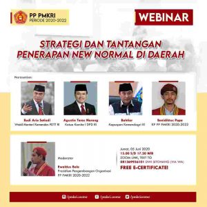 Webinar PP PMKRI, Bahas Penerapan New Normal