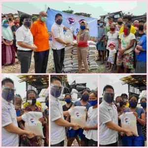 Gerkindo Beri Bantuan Beras dan Masker Untuk 100 Keluarga Pemulung di Daerah Kapuk Jakarta