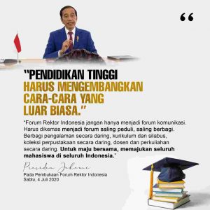 Empat Pesan Presiden Jokowi untuk Pendidikan Tinggi Indonesia