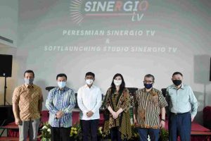 Menteri Komunikasi dan Informasi Johnny G. Plate Meresmikan SINERGIO TV