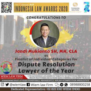 Jandi Mukianto, Pengacara Berprestasi Asal Jakarta Lolos sebagai Finalis “Indonesia Law Awards 2020”