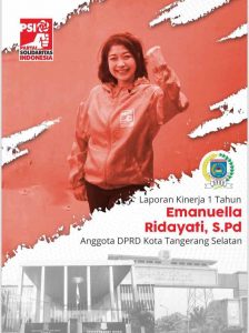 Laporan 1 Tahun Kinerja Sebagai Wakil Rakyat, Emanuella Ridayati (Fraksi PSI DPRD Tangsel) Berkomitmen Terus Memberikan Dedikasi yang Terbaik bagi Masyarakat Tangsel