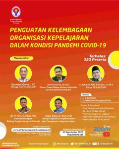 Kemenpora RI Gelar Pelatihan Penguatan Organisasi Kepelajaran Di Masa PANDEMI Covid-19