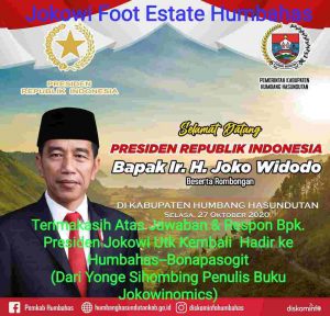 Besok Jokowi Ke Humbahas, KPNEJ Apresiasi ‘Jokowi Food Estate Humbahas’