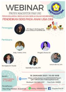 Peran Keluarga, Sekolah dan Gereja dalam Memberikan Pendidikan Seks pada Anak Usia Dini