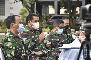 Pangkarmada I Menerima Paparan Kesiapan Latihan dan Peresmian KRI Allugoro-405 di Mako Koarmada I