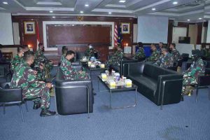 Kas Koarmada I Terima Kunjungan Perwakilan Perwira Siswa Sesko AU