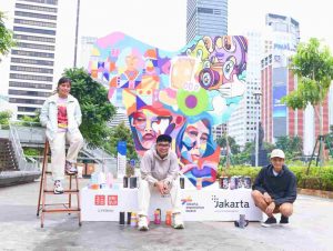 Kolaborasi Jakarta Experience Board, Plus Jakarta, UNIQLO Indonesia dan Seniman Ternama Hadirkan a heART for Jakarta