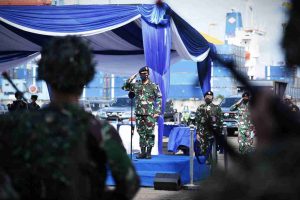 KOARMADA I LAKSANAKAN APEL GELAR PASUKAN LATIHAN OPERASI AMFIBI TAHUN 2021