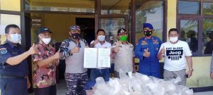 TNI AL Bersama Tim Terpadu PSDKP Melaksanakan Pelepasliaran Benih Bening Lobster
