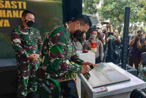 Kepala Staf TNI Angkatan Darat (KSAD) Jenderal TNI Andika Perkasa Resmikan Instalasi Tahanan Militer TNI AD yang Bersistem Canggih