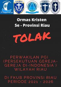 Ormas Kristen se-Riau Tolak Perwakilan Kristen di FKUB Riau