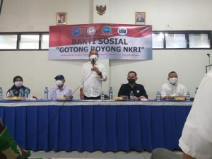 Kerjasama yang Baik BBN dan GMDM, Terbukti dengan Membagikan Sembako Pada Masyarakat Utan Kayu Selatan