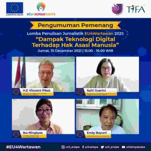 Uni Eropa, AJI dan TIFA Umumkan Pemenang Lomba Penulisan Jurnalistik EU4Wartawan 2021
