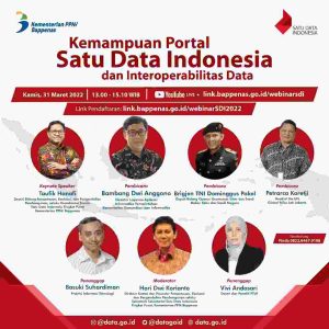 Webinar Satu Data Indonesia: Kemampuan Portal Satu Data Indonesia dan Interoperabilitas Data