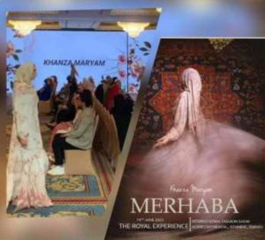 KHANZA MARYAM Tema MERHABA MARKAMARIE Hadir Di INTERNATIONAL FASHION SHOW HOTEL INTERCONTINENTAL, TURKI 2022