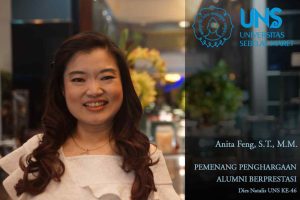 Universitas Sebelas Maret Menganugerahkan Penghargaan Alumni Berprestasi kepada Anita Feng, ST, MM Srikandi Bisnis Waralaba dan Konstruksi Indonesia