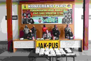 22 Kg Sabu Senilai 30 Miliyar 800 juta Rupiah diungkap Polres Jakpus
