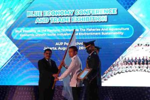 Deklarasi South-East Asian Fisheries and Aquaculture Student Association (SEAFAS) pada Blue Economy Conference and Trade Exhibition 2022, Angkasa Putra terpilih sebagai Presiden Pertama