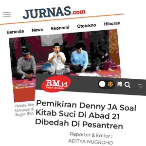 Membedah Pemikiran Denny JA di Pesantren: KITAB SUCI DI ABAD 21