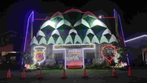 Adopsi Masjid Al-jabbar, Pos Pelayanan lebaran di Padalarang Nampak Unik dan Menarik
