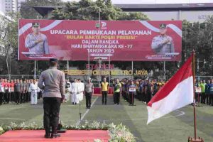 Sambut Hari Bhayangkara ke-77, Irjen Karyoto Pimpin Upacara Pembukaan Bulan Bakti Presisi Polda Metro Jaya