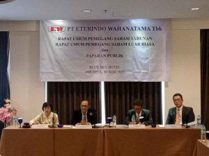 PT Eterindo Wahanatama Tbk (“Perseroan”) Gelar RUPS Luar Biasa Tanggal 30 Juni 2023.