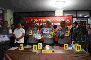 Polda Sulut Tahan 7 Tersangka Bentrok di BitungPolda Sulut Tahan 7 Tersangka Bentrok di Bitung