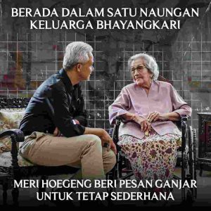 Berada Dalam Satu Naungan Keluarga Bhayangkari, Meri Hoegeng Beri Pesan Ganjar Untuk Tetap Sederhana