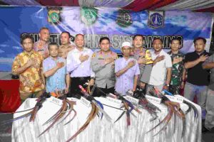 Kapolda Metro Jaya Kunjungi Satkamling di Kramat Senen Jakpus, Beri Arahan Cegah Tawuran dan Wujudkan Pemilu Damai