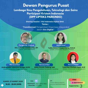 LIPTEKS PARKINDO Gelar Diskusi Online tentang Transformasi Pengelolaan Organisasi Masyarakat dalam Era Digital