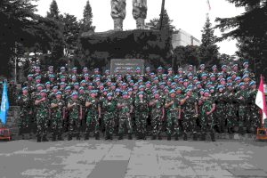 Penyematan Baret Biru: 1.117 Prajurit TNI Siap Jalankan Misi Perdamaian PBB di Kongo dan Wilayah Misi Lain